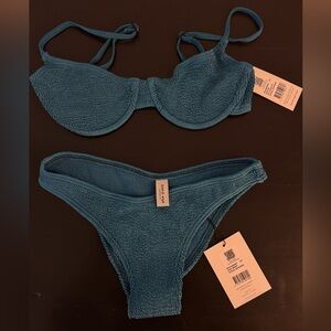 Bond-Eye. Ocean Shimmer Set- Gracie Balconette & Sign Brief. NWT.Originally $225